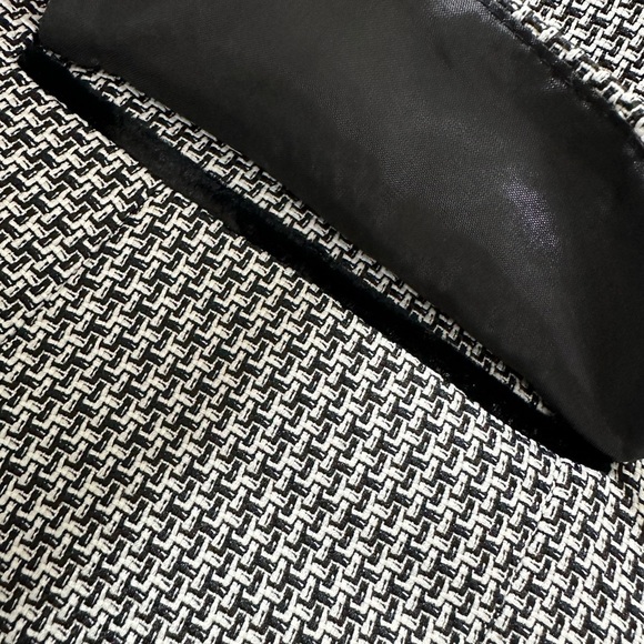 Evan Picone Houndstooth Velvet Collar Suit Blazer Jacket Women's 16W NWT - Picture 10 of 13